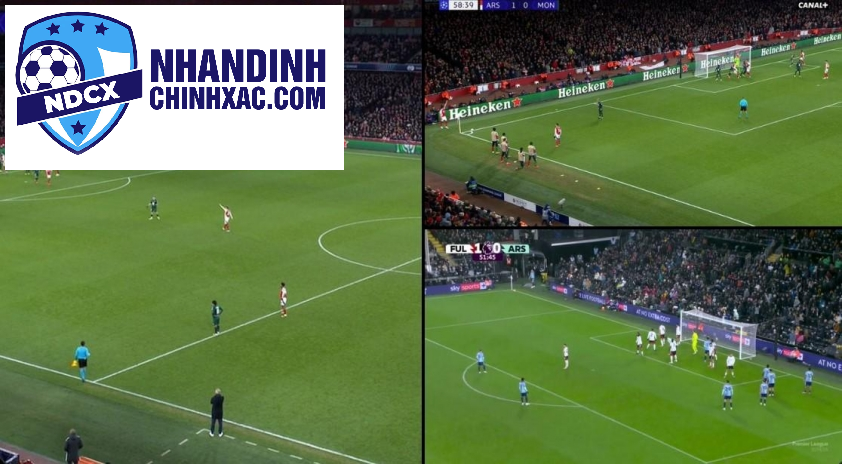 Monaco khắc chế những tình huống cố định của Arsenal (Ảnh: Canal).