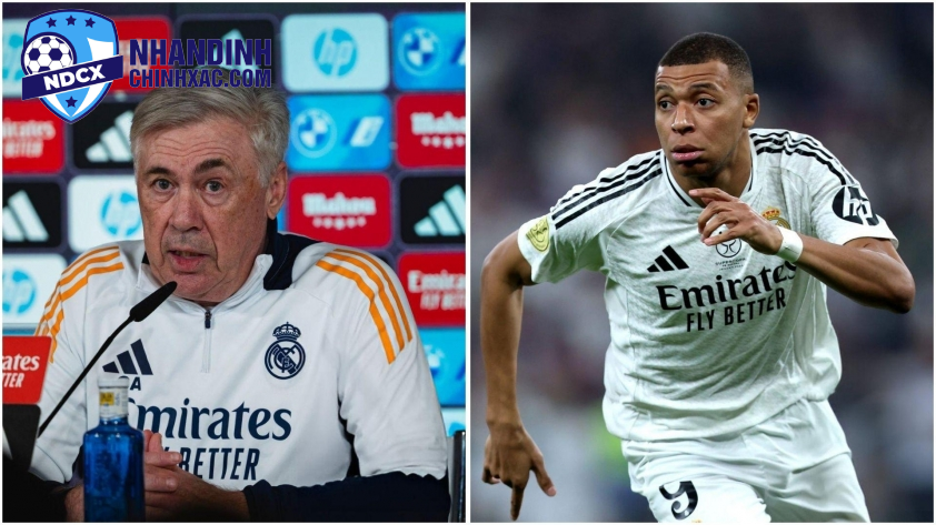 HLV Ancelotti báo tin không thể vui hơn từ Mbappe