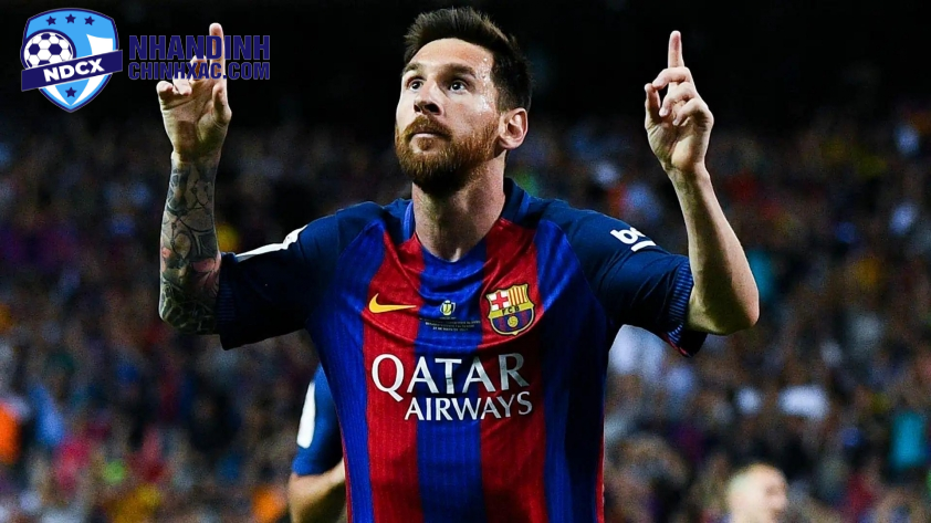 Messi vụt sáng trở thành một ngôi sao trong màu áo Barcelona. Ảnh: Getty