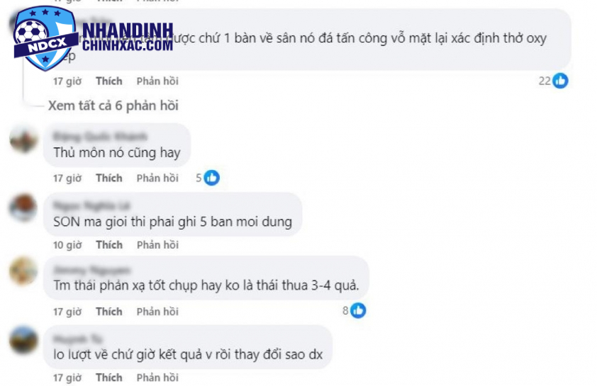 Many Vietnamese fans praise the Thai goalkeeper.