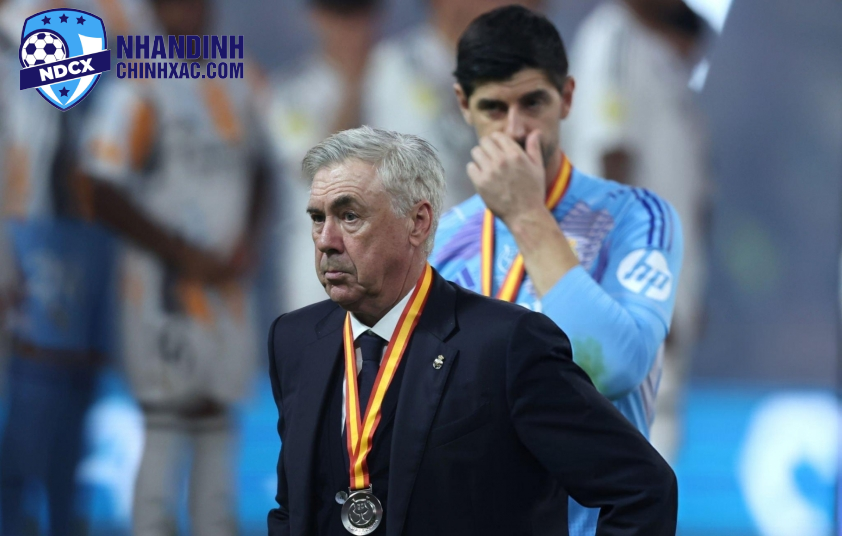 Ancelotti lạc quan với tình hình hiện tại cùng Real Madrid. Ảnh: Getty