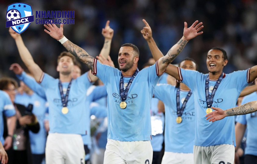 Kyle Walker gặt hái được nhiều thành công cùng Man City. Ảnh: Getty