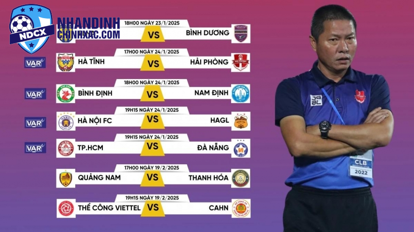 Lịch Trận Đỉnh Cao V-League 2024/25: Ngày Vàng HAGL Đối Đầu Hà Nội FC