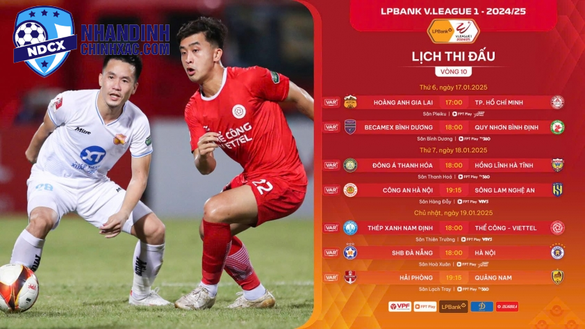 Trước vòng 10 V-League 2024/2025: Chờ đợi những bất ngờ