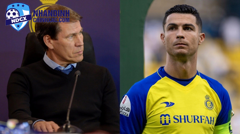 Rudi Garcia từng có quãng thời gian làm việc cùng Ronaldo tại Al Nassr (Ảnh: Getty).