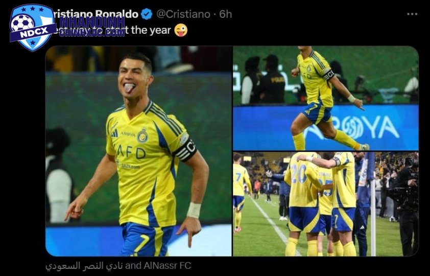 Ronaldo Bày Tỏ Cảm Xúc Với 6 Từ Về Khởi Đầu Thuận Lợi Năm 2025