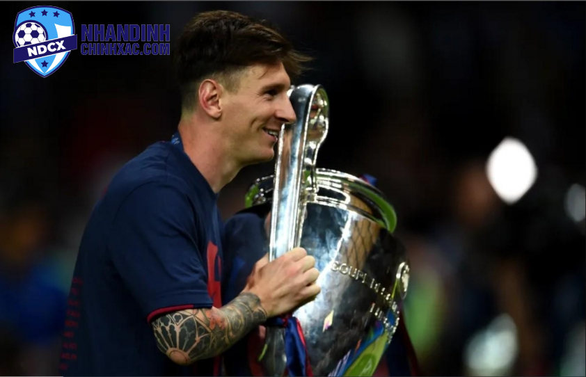 Lionel Messi đã đạt được cùng số lần đóng góp vào bàn thắng là 24 trong giai đoạn thi đấu cho Barcelona khi anh mới 21 tuổi (Ảnh: Getty).