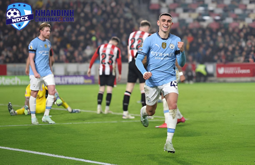 Foden lập cú đúp những Man City vẫn mất điểm thất vọng (Ảnh: Getty).