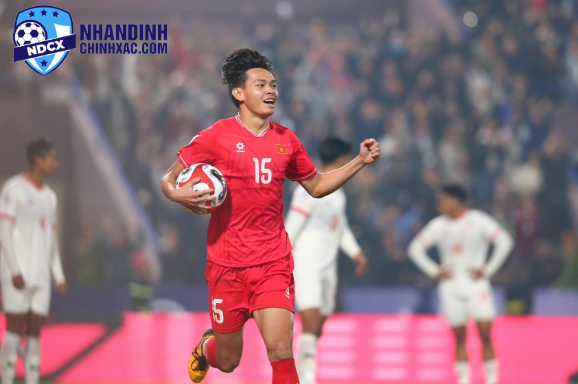 Bùi Vĩ Hào vừa ghi bàn cho ĐT Việt Nam ở AFF Cup 2024 (Ảnh: VFF)